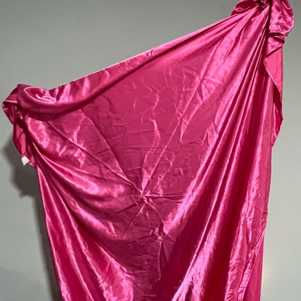 Hot pink silk twin sheets